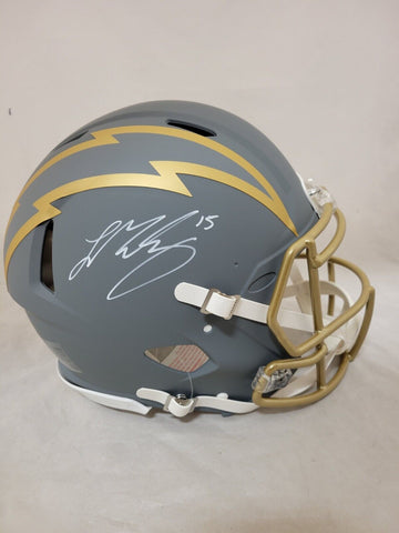 LADD MCCONKEY SIGNED LA CHARGERS F/S SLATE SPEED AUTHENTIC HELMET BECKETT QR