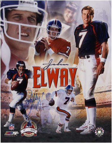 John Elway Denver Broncos Autographed 11" x 14" Champions Photograph