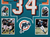 FRAMED MIAMI DOLPHINS RICKY WILLIAMS AUTOGRAPHED SIGNED JERSEY JSA COA