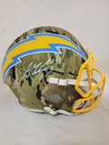 LADD MCCONKEY SIGNED LA CHARGERS F/S CAMO SPEED REPLICA HELMET BECKETT