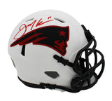 Julian Edelman Signed New England Patriots Speed Lunar NFL Mini Helmet