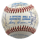 1990 Indians (28) Swindell, Alomar Sr., +26 Signed Oal Baseball BAS #AC01901