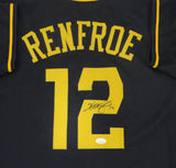 Brewers Outfielder HUNTER RENFROE Custom Replica Milw Blue Jersey AUTO - JSA