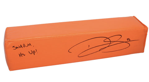 Dalton Schultz Autographed Swarm H's Up End Zone Pylon Beckett Witnessed LE 1/25
