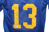 Kurt Warner Autographed/Signed TB Pro Style Jersey Beckett 30387