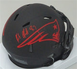 Patriots RON GRONKOWSKI Signed Riddell ECLIPSE Speed Mini Helmet AUTO -