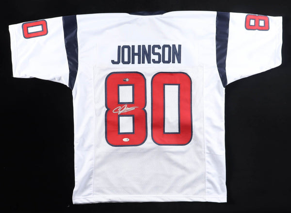 Andre Johnson Signed Houston Texans Jersey (JSA COA) 7xPro Bowl W.R / HOF 2024