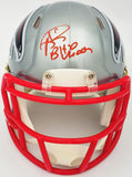 ANDRE RISON AUTOGRAPHED FALCONS FLASH GRAY SPEED MINI HELMET BAD MOON JSA 232855