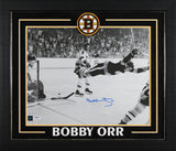 Bruins Bobby Orr Authentic Signed 16x20 Framed Photo Auto Graded 10! PSA #U01347