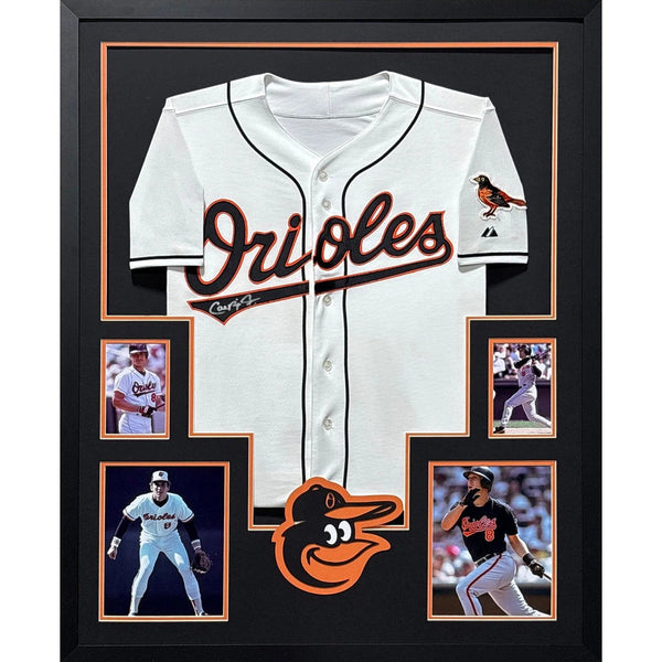 Cal Ripken Autographed Signed Framed White Orioles Jersey JSA JSA AUTHENTICATED
