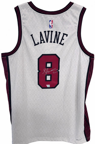 Zach Lavine Signed Chicago Bulls Nike City Editon Swingman Jersey Auto Fanatics