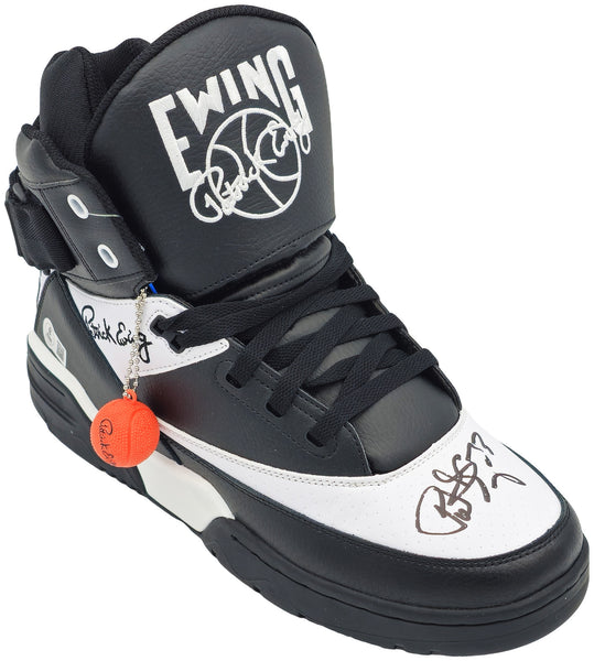 PATRICK EWING AUTOGRAPHED ATHLETICS 33 HI OG RIGHT SHOE KNICKS 13 BECKETT 236554