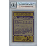 Doug Williams Autographed 1979 Topps #48 Slabbed Trading Card Beckett 50661