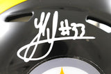 Jack Sawyer Autographed Pittsburgh Steelers Mini Helmet Beckett Witness 51654
