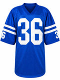 Dexter Reid (COLTS) Signed Blue Custom Football Jersey w/2 Time - (SCHWARTZ COA)