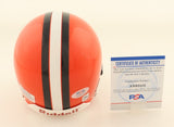 Daryl "Moose" Johnston Signed Syracuse Orange Mini Helmet (PSA COA) Cowboys TE