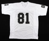 Tim Brown Signed Oakland Raiders Jersey (Beckett COA) 9xPro Bowl Wide Receiver
