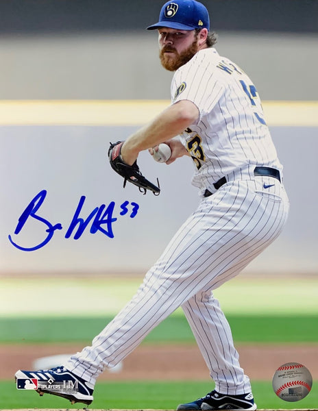 Milw Brewers All Star Pitcher BRANDON WOODRUFF Signed 8x10 Photo #12 AUTO -