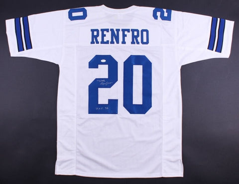 Mel Renfro Signed Cowboys Jersey Inscribed "HOF 96" (JSA) 10x Pro Bowl 1964-1973