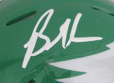 Brandon Graham Autographed Kelly Mini Speed Football Helmet Eagles JSA 183547