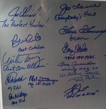 Yogi Berra Yankee Tribute Framed 16x20 Photo with 20+ Autographs/Inscriptions