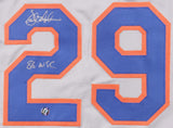 Dave Magadan Signed New York Mets Jersey Inscribed "86 WSC" (AWM Hologram)