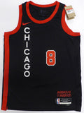 Chicago Bulls Zach Lavine Autographed Black Nike Jersey Beckett QR #XP14309824