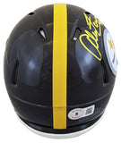 Steelers Alan Faneca "HOF 21" Authentic Signed Speed Mini Helmet BAS Witnessed