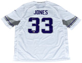 AARON JONES SIGNED MINNESOTA VIKINGS WINTER WARRIOR WHITE NIKE JERSEY BECKETT