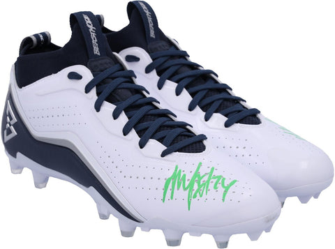 Marshawn Lynch Seahawks Signed Beast Mode B.T.A Football Cleats-Green-LE 1/1