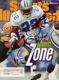 Emmitt Smith Signed Magazine Cowboys Sports Illustrated 1/22/1996 BAS 50724