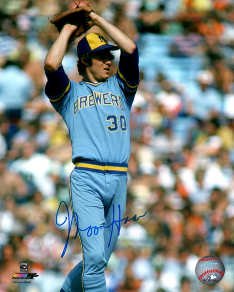 Milw Brewers Pitcher MOOSE HAAS Signed 8x10 Photo #7 AUTO - 1982 World Series