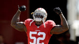 Patrick Willis Signed San Francisco 49ers Jersey (Beckett) 7xPro Bowl Linebacker