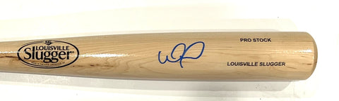 Brewers Catcher WILLIAM CONTRERAS Signed Louisville Slugger Blonde Bat AUTO -BAS