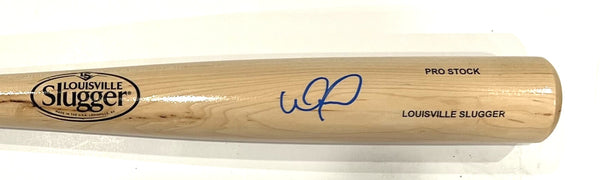 Brewers Catcher WILLIAM CONTRERAS Signed Louisville Slugger Blonde Bat AUTO -BAS