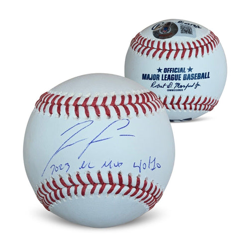 Ronald Acuna Jr Autographed MLB Signed Baseball 2023 NL MVP 40/70 Beckett COA