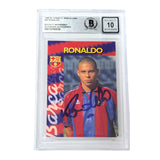 Ronaldo Nazario Signed 1996-97 Panini FC Barcelona #20 - Beckett Witness