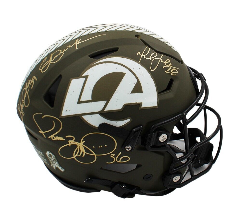Multi-Player Signed Los Angeles Rams Speed Flex Authentic STS Helmet ...