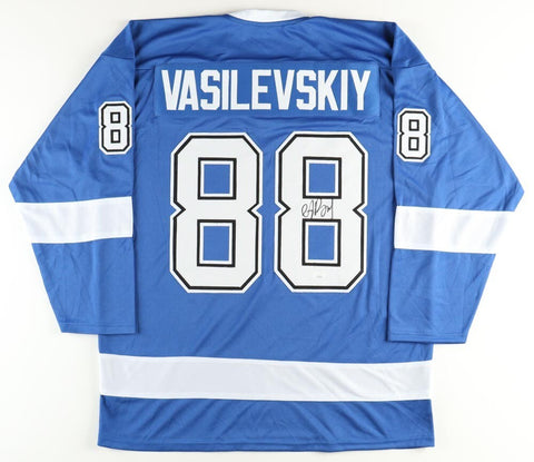 Andrei Vasilevskiy Signed Tampa Bay Lightning Jersey (JSA) Stanley Cup Champion