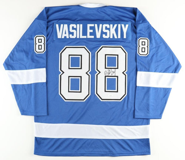 Andrei Vasilevskiy Signed Tampa Bay Lightning Jersey (JSA) Stanley Cup Champion