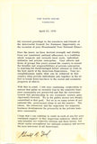 Gerald Ford Signed 4/23/76 White House Letter JSA MM77516