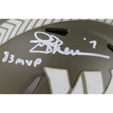 Joe Theismann Signed Washington Commanders 22 STS Mini Helmet MVP Beckett 49701