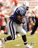 Marshall Faulk Autographed 8x10 Photo Indianapolis Colts Beckett BAS QR #BS32021