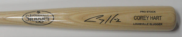 Brewers COREY HART Signed Louisville Slugger Name Engraved Blonde Bat AUTO - JSA