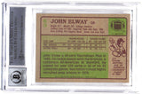 John Elway Signed 1984 Topps #63 Trading Card HOF Beckett 38773