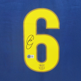 Xavi Hernandez Signed Barcelona 2009 UCL Final Soccer Jersey #6 with Beckett COA