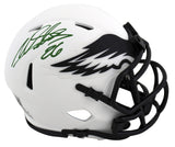 Eagles Miles Sanders Authentic Signed Lunar Speed Mini Helmet BAS Witnessed