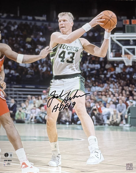 JACK SIKMA Signed 16x20 Photo #3 AUTO w/ HOF - Milwaukee Bucks - BAS