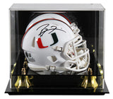 Miami Ray Lewis Authentic Signed White Speed Mini Helmet W/ Case BAS Witnessed