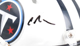 Chris Johnson Autographed Tennessee Titans Speed Mini Helmet Beckett W Hologram